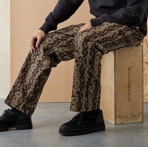Dickies 874 Snake Print Camden Pants Snakeskin Trousers Jeans Brown Workwear
